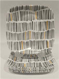 NEW 6 Corelle SQUARE IMANI Appetizer BREAD PLATES *Ochre Black Indigenous Fabric