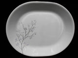 ❤️ Corelle JACARANDA 12.25x10 SERVING PLATTER Plate Purple Swirled Fluted Rim