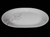 ❤️ Corelle JACARANDA 12.25x10 SERVING PLATTER Plate Purple Swirled Fluted Rim