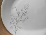 ❤️ Corelle JACARANDA 12.25x10 SERVING PLATTER Plate Purple Swirled Fluted Rim