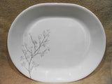 ❤️ Corelle JACARANDA 12.25x10 SERVING PLATTER Plate Purple Swirled Fluted Rim
