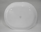 ❤️ Corelle JACARANDA 12.25x10 SERVING PLATTER Plate Purple Swirled Fluted Rim