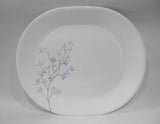 ❤️ Corelle JACARANDA 12.25x10 SERVING PLATTER Plate Purple Swirled Fluted Rim