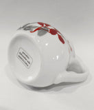 CORELLE Coordinate KYOTO LEAVES Porcelain CREAM / SYRUP PITCHER Red Gray Leaves
