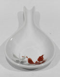 ❤️ CORELLE Coordinate KYOTO LEAVES Porcelain 8.75" x 4" SPOON REST Watercolor Red Gray