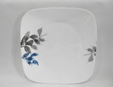 ❤️ NEW Corelle Square KYOTO NIGHT 10.5" DINNER PLATE *Japanese Garden Blue Gray Leaf