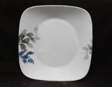 ❤️ CORELLE Square KYOTO NIGHT 10.5" DINNER PLATE *Japanese Garden Blue Gray Leaf