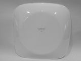 NEW 1 Corelle LIA SQUARE 9" SALAD PLATE Lunch / Cobalt Blue Curly Swirls