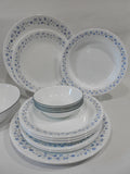❤️ 17-pc Corelle LILAC BLUSH DINNERWARE SET Plates Bowls *Purple Blue Floral