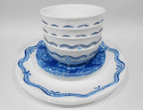 ❤️ 12-pc Corelle LISBON TERRACE Dinnerware Set *Plates & Bowls Blue Portugal Tiles
