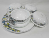 ❤️ 12-pc Corelle LUMOS Dinnerware Set / Sparkling Droplet Bubbles of Muted Colors