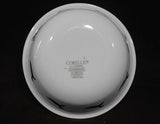 ❤️ 1 Corelle Corning LYRICS 10-oz DESSERT BOWL Fruit Sauce BLACK Tulip Leaves