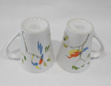 ❤️ 2 CORELLE MAVIS SONG 10-oz MUGS Stoneware Cups *COLORFUL England Thrush Birds