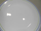 ❤️ NRM 1 Corelle MOONGLOW 10.25" DINNER PLATE *Purple Blue Green Band Stripes