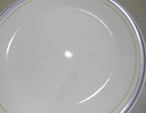 ❤️ NRM 1 Corelle MOONGLOW 10.25" DINNER PLATE *Purple Blue Green Band Stripes