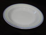 ❤️ 1 Corelle MOONGLOW 15-oz SOUP BOWL 8.5" Flat Rim Pasta *Purple Blue Green