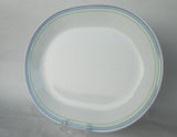 ❤️ Corelle MOONGLOW Oval SERVING PLATTER Chop Plate Tray *Purple Blue Green