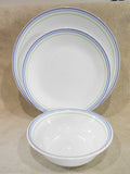 12-pc Corelle MOONGLOW Dinnerware Set Dinner Lunch Plate Bowl *Purple Blue Green