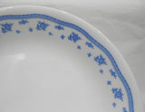 Corelle Corning MORNING BLUE 8.5" LUNCH PLATE Salad Delicate Floral Border