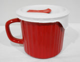 ❤️ CORNINGWARE 20-oz Soup MEAL MUG French Stoneware Pop-In Vent Lid U-Pick Color