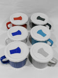 ❤️ CORNINGWARE 20-oz Soup MEAL MUG French Stoneware Pop-In Vent Lid U-Pick Color