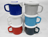 ❤️ CORNINGWARE 20-oz Soup MEAL MUG French Stoneware Pop-In Vent Lid U-Pick Color