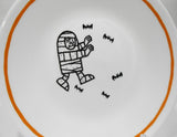 ❤️ CORELLE Halloween PARTY GHOULS MUMMY BATS 6.75" Appetizer PLATE Bread Dessert