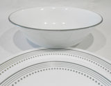 ❤️ NEW HTF 1 Corelle MYSTIC GRAY 1-Qt SERVING BOWL Vegetable 8.5" Soft Grey Band Rim