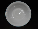 ❤️ Corelle OUTER BANKS 18-oz SOUP BOWL 7.25" Powder Blue Rim / Lighthouse Nautical