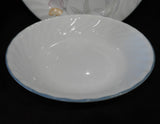❤️ Corelle PINK TRIO 20-oz PASTA BOWL Soup Salad ENGLISH MEADOW Powder Blue Rim