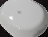 ❤️ NEW Corelle PINK TRIO 12.25 x 10 SERVING PLATTER Entree Plate *Pink Floral Grey Rim