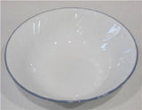 ❤️ NEW Corelle PINK TRIO / English Meadow 1-Qt SERVING BOWL Fluted Blue Grey Rim