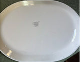 ❤️ 1 Corelle BLUE HEARTS 12.25 x 10 SERVING PLATTER Meat Chop Hostess Tray Plate