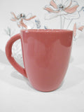 ❤️ 1 CORELLE 11-oz POPPY PRINT MUG Creamy Pale Mauve PINK Stoneware Cup