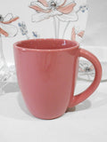 ❤️ 1 CORELLE 11-oz POPPY PRINT MUG Creamy Pale Mauve PINK Stoneware Cup