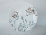 NEW 12-pc Corelle Signature POPPY PRINT DINNERWARE SET Pale Pink White Floral