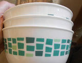 ❤️ 1 Corelle PRECIOUS COLORS 28-oz SOUP BOWL 6.25" Mosaic Tiles EMERALD GREEN