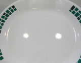 ❤️ CORELLE Precious Colors SERVING PLATTER Entree Plate *Mosaic Tiles EMERALD GREEN