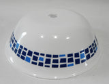 ❤️ 1 Corelle PRECIOUS COLORS 1-Qt SERVING BOWL Vegetable Mosaic Tiles SAPPHIRE BLUE