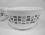 ❤️ 1 Corelle PRECIOUS COLORS 28-oz SOUP BOWL Mosaic Tiles PLATINUM SILVER GRAY