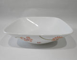 ❤️ Corelle PRETTY PINK 1.5-Qt SERVING BOWL 9" Square Vegetable Retro Floral