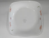 ❤️ Corelle PRETTY PINK 1.5-Qt SERVING BOWL 9" Square Vegetable Retro Floral