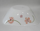 ❤️ Corelle PRETTY PINK 1.5-Qt SERVING BOWL 9" Square Vegetable Retro Floral