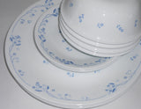 NEW 12-pc Corelle PROVINCIAL BLUE DINNERWARE SET Dinner Bread PLATES 18-oz BOWLS