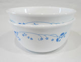 ❤️ 2 Corelle PROVINCIAL BLUE 28-oz SUPER SOUP BOWLS Cereal *English Garden Flowers