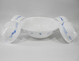 ❤️ 5-pc Corelle PROVINCIAL BLUE SNACK SET 1-Qt Serving Bowl & 6-oz Ramekin Cups