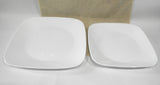 NEW Corelle Square PURE WHITE *Upick: 10.5" DINNER or 9" LUNCH Plate / Vivid Dazzling