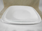 NEW Corelle Square PURE WHITE *Upick: 10.5" DINNER or 9" LUNCH Plate / Vivid Dazzling