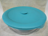 PYREX Pro Deluxe ROUND 12 Cup / 3 Qt DISH & COVER 10"x3.5" Turquoise 8202