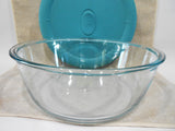 PYREX Pro Deluxe ROUND 12 Cup / 3 Qt DISH & COVER 10"x3.5" Turquoise 8202